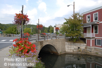 Manchester, VT - Bridge and Flowers